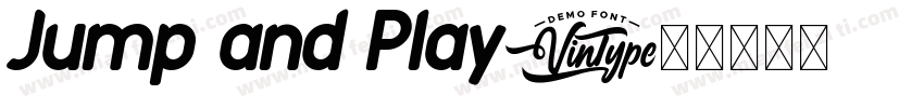 Jump and Play字体转换